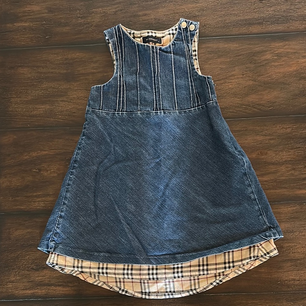 Burberry Toddler Size 2,  Sleeveless Dress with Plaid Lining